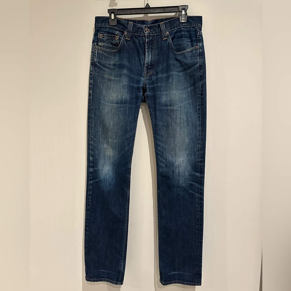 J Brand Men’s Kane Rigid Slim Straight Leg Blue Jeans, Size 32/33